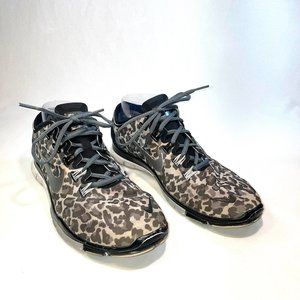 Nike Free TR Connect 2 Animal Print, Black/Gray, Women's Size 8